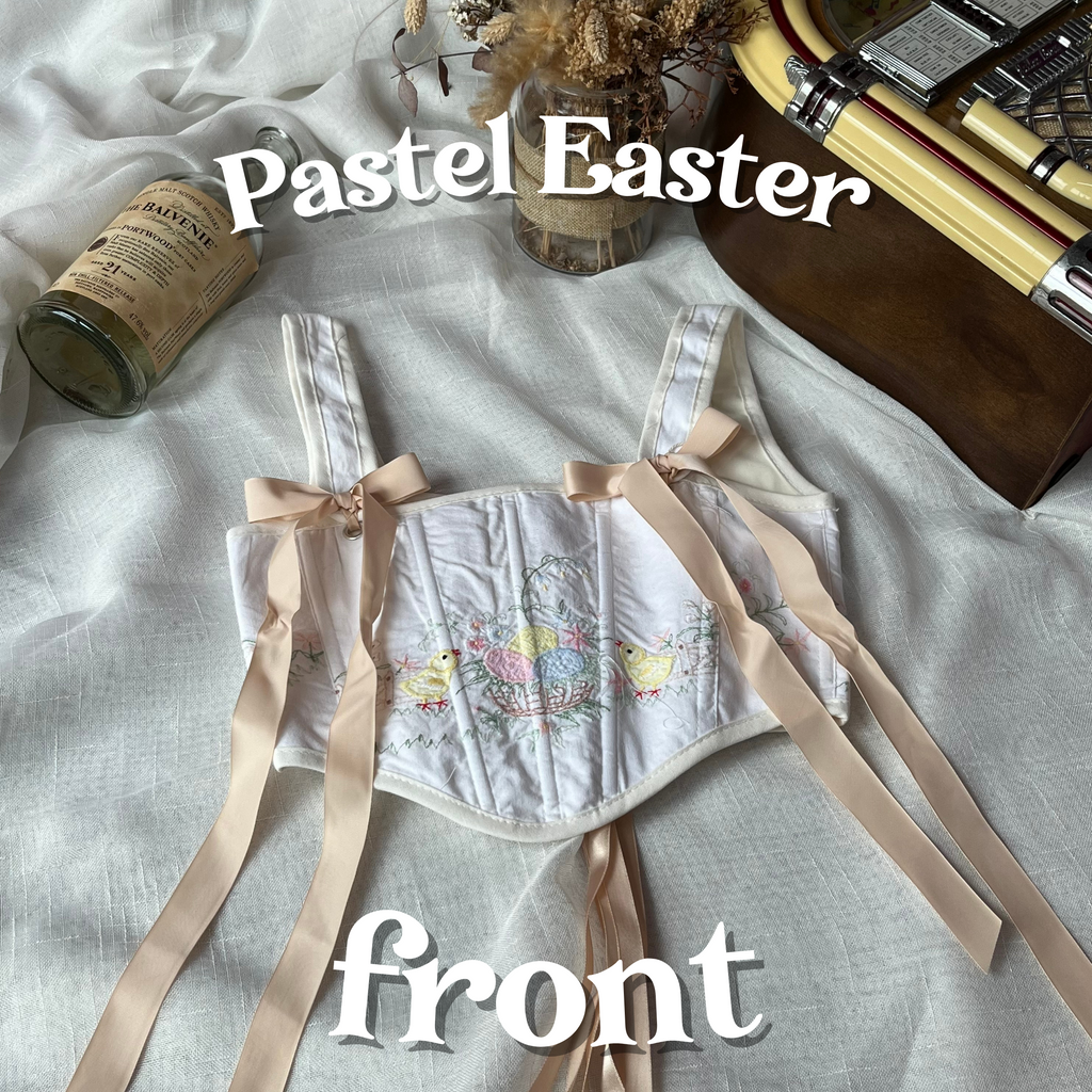 Cottagecloth Strap Corset - Pastel Easter