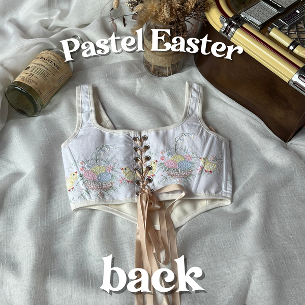 Cottagecloth Strap Corset - Pastel Easter