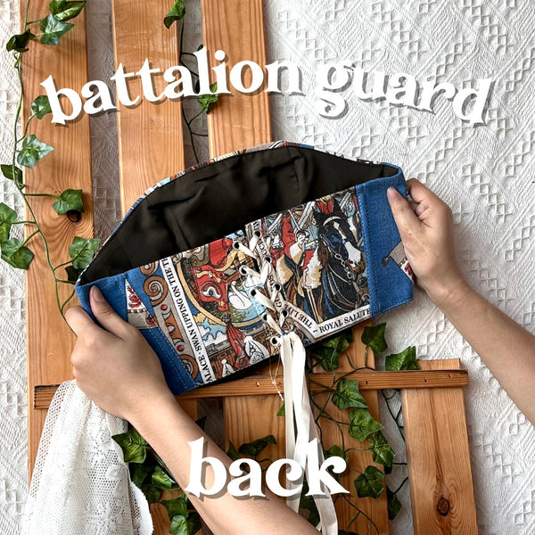 Cottagecloth Tea Towel Corset - Batallion Guard