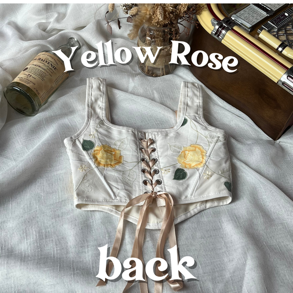 Cottagecloth Strap Corset - Yellow Rose