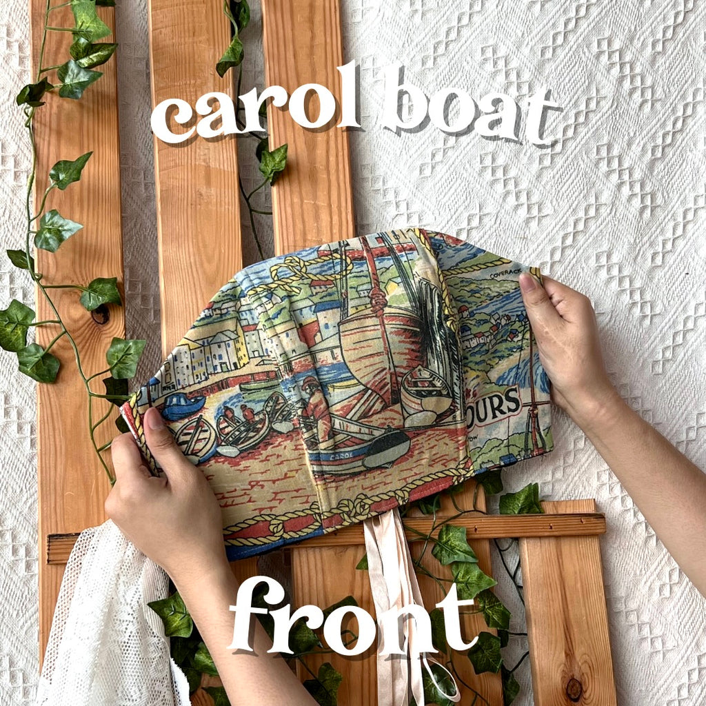 Cottagecloth Tea Towel Corset - Carol Boat