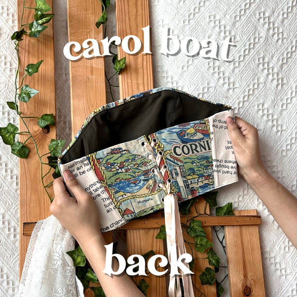 Cottagecloth Tea Towel Corset - Carol Boat