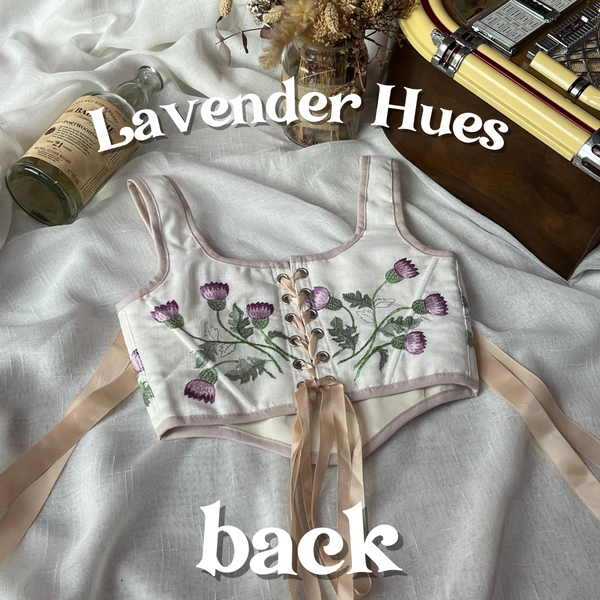 Cottagecloth Strap Corset - Lavender Hues