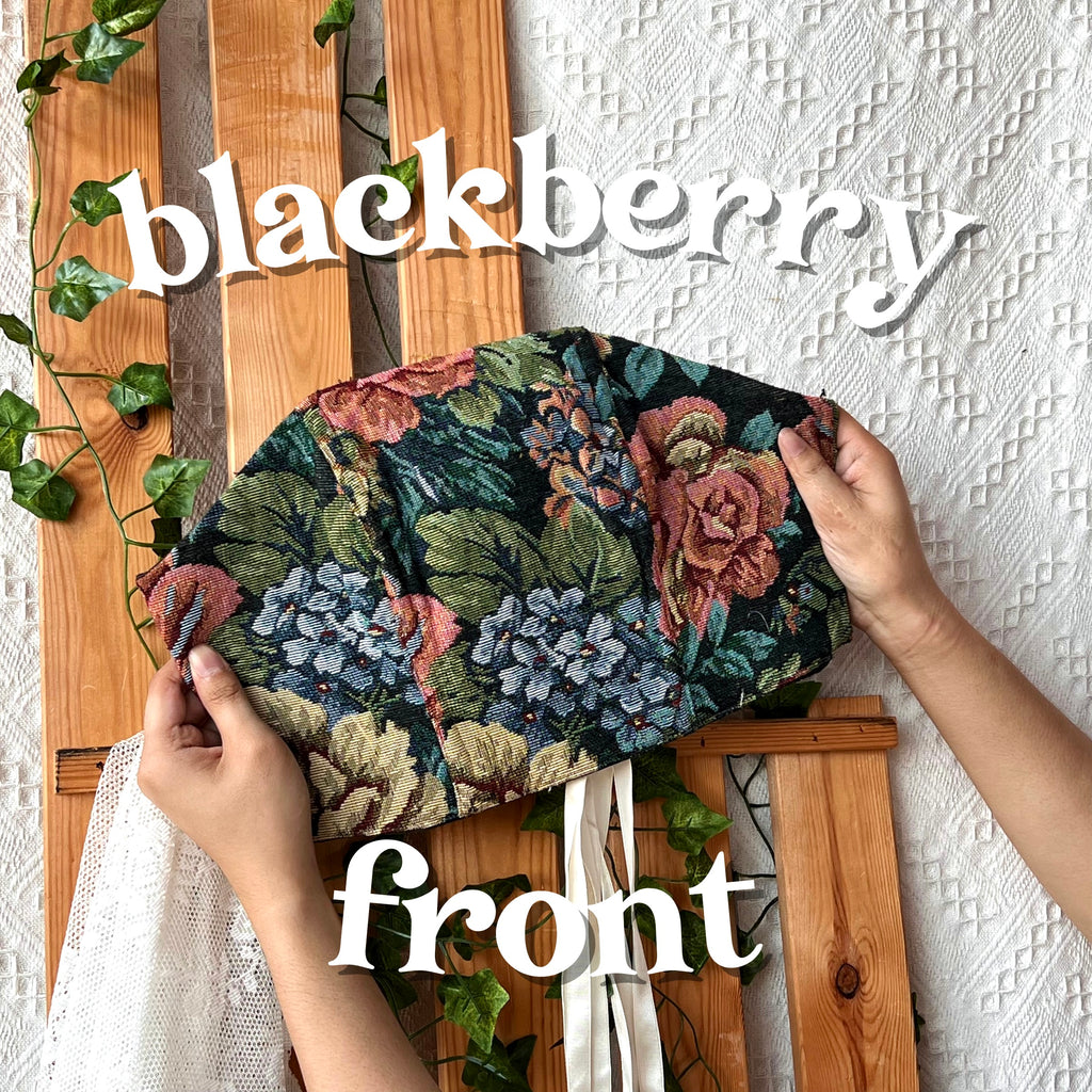 Tapestry Strapless Corset - Blackberry
