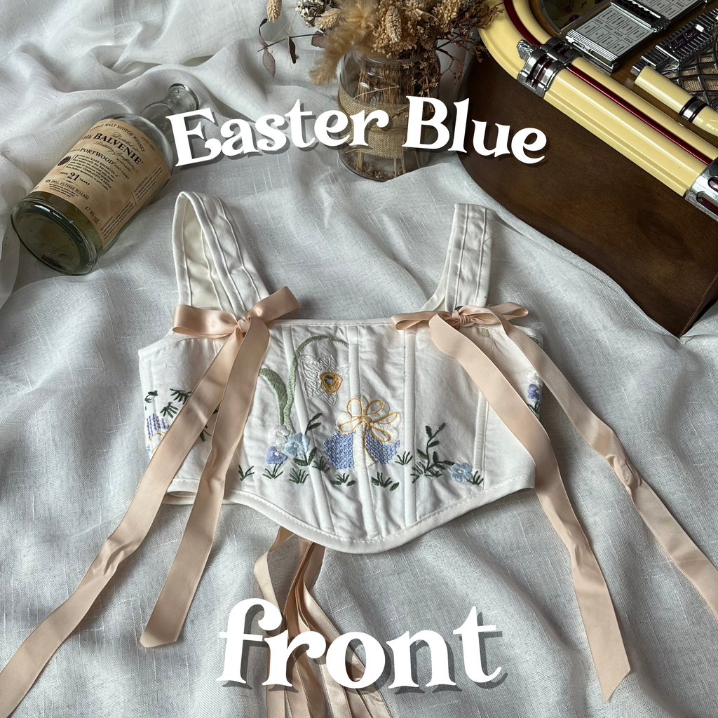 Cottagecloth Strap Corset - Easter Blue