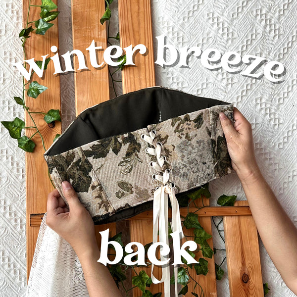 Tapestry Strapless Corset - Winter Breeze