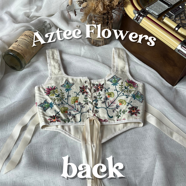 Cottagecloth Strap Corset - Aztec Flowers