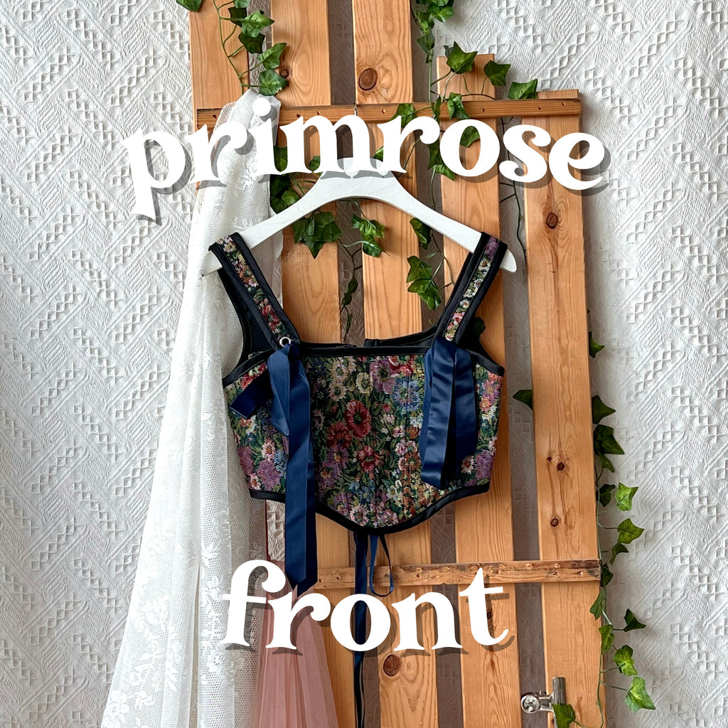 Tapestry Strap Corset - Primrose