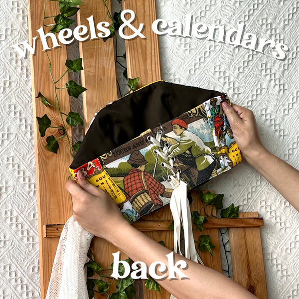 Cottagecloth Tea Towel Corset - Wheels and Calendar (CIC)