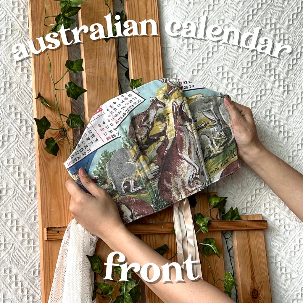 Cottagecloth Tea Towel Corset - Australian Calendar