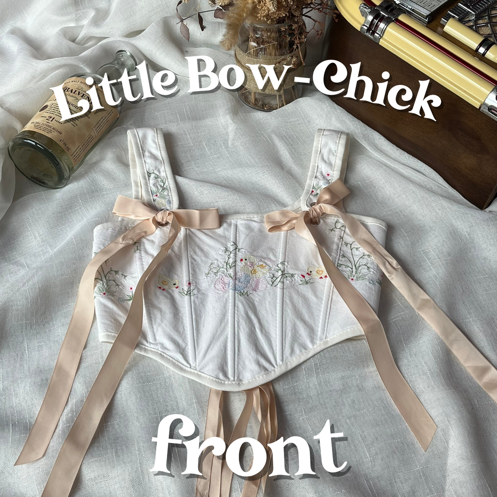 Cottagecloth Strap Corset - Little Bow-Chick