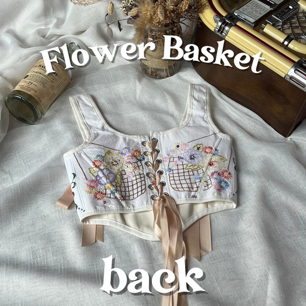 Cottagecloth Strap Corset - Flower Basket