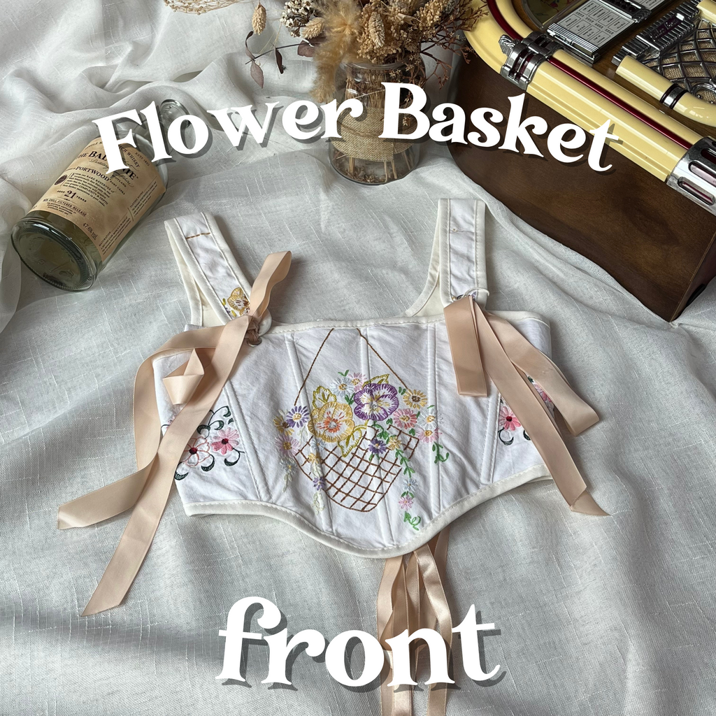 Cottagecloth Strap Corset - Flower Basket