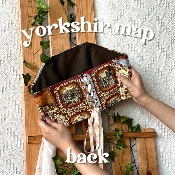 Cottagecloth Tea Towel Corset - Yorkshire Map